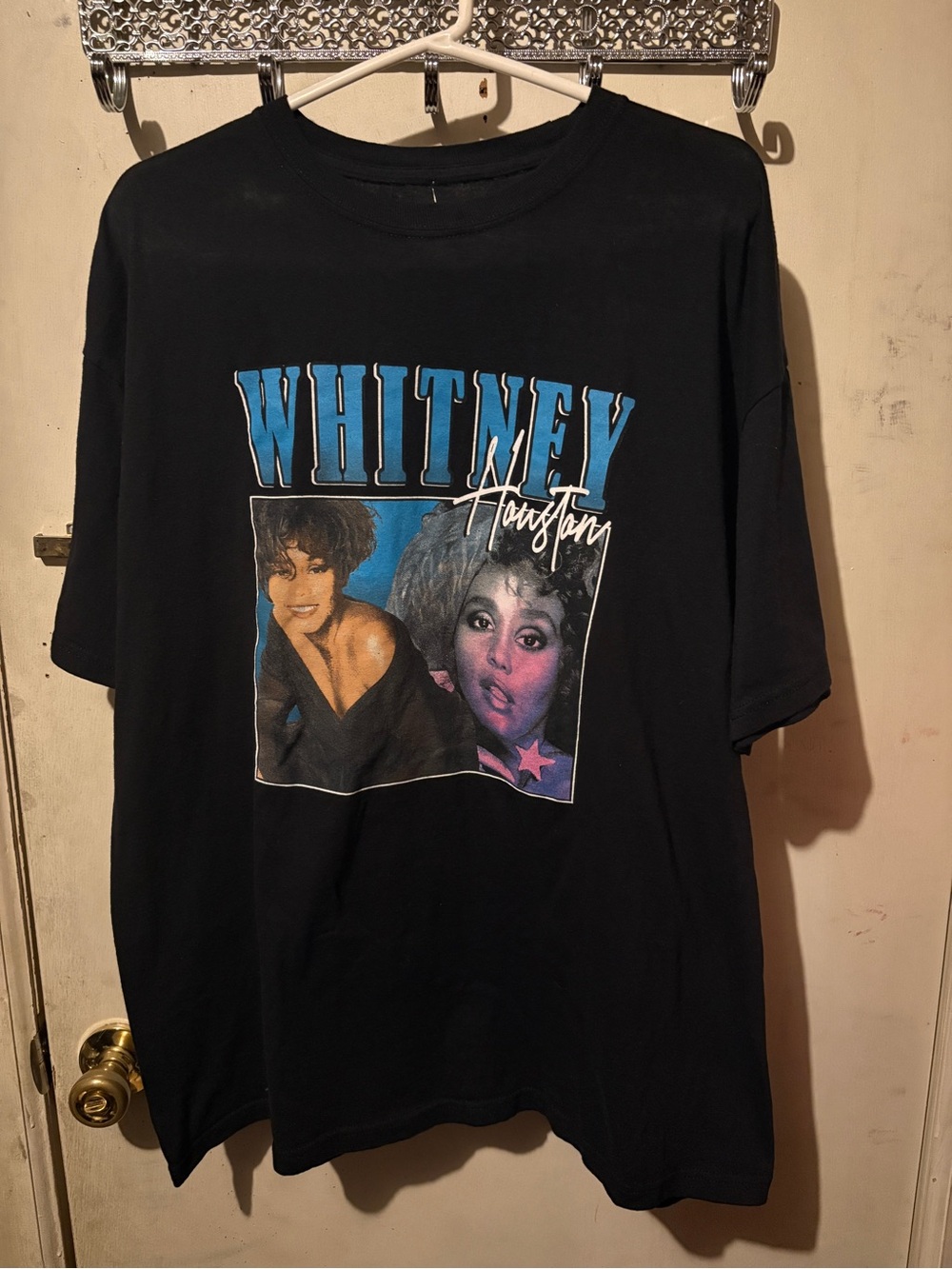 Whitney Houston Black Graphic Tee - Vintage Style Men’s Shirt